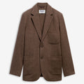 Dresses_Unisex_NEDDICK HERRINGBONE_Blazer_Beige-Brown - Commercial 1