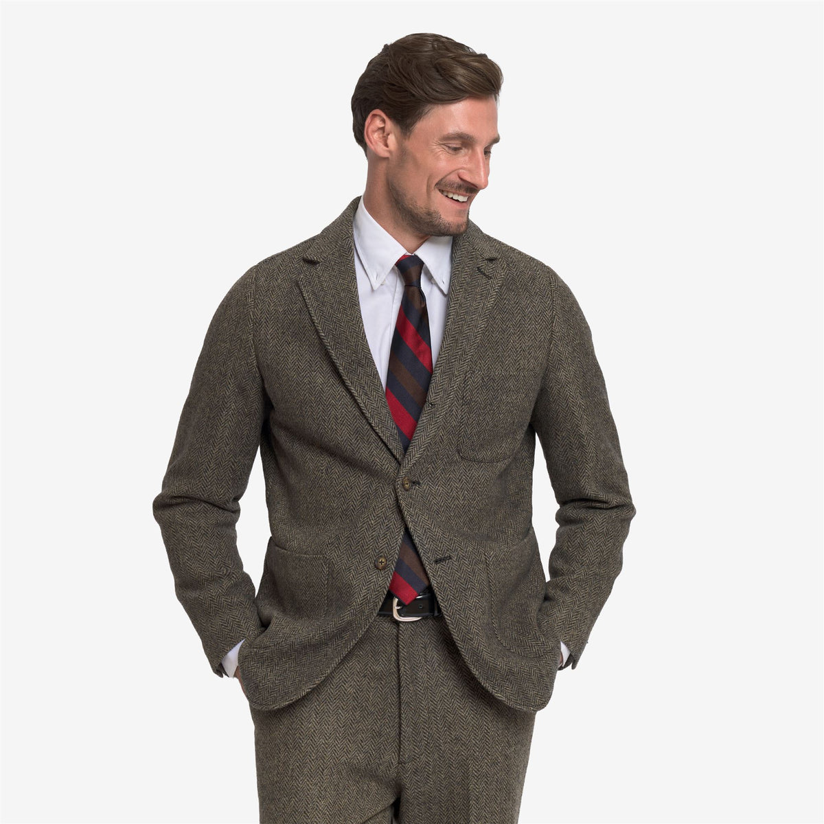 Grey Unisex Wool Blazer