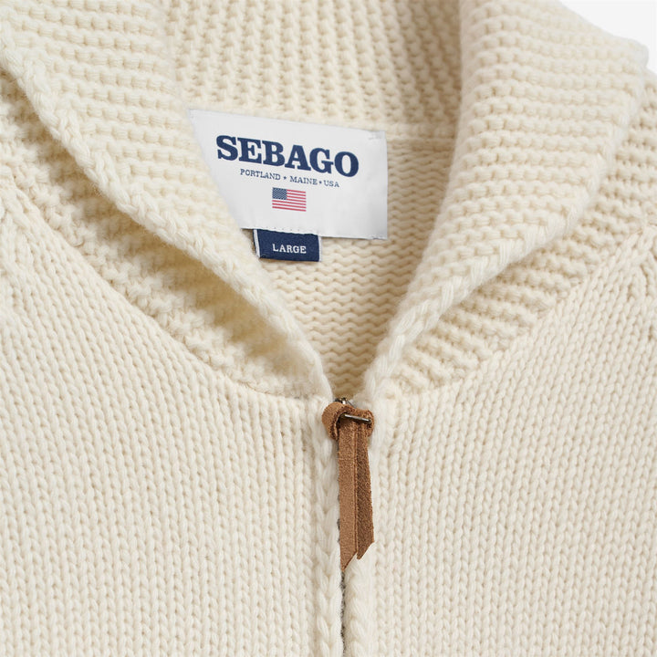 Chaqueta unisex multicolor de mezcla de lana con cuello chal. 3