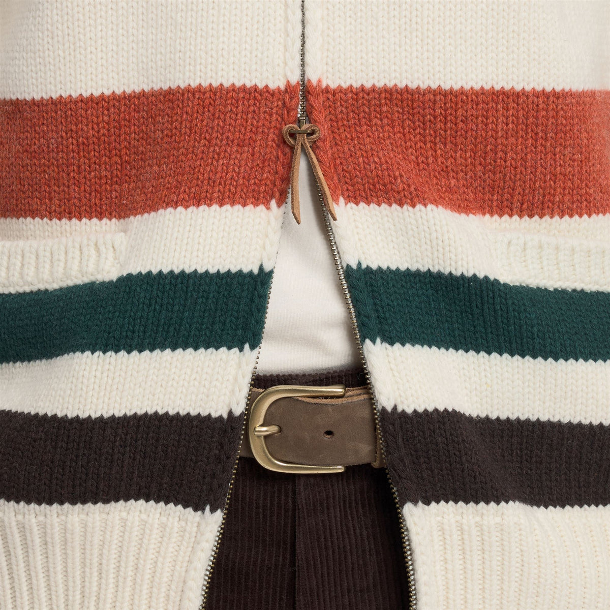 Knitwear_Unisex_DYER BAY_Jacket_White Natural-Brown-Green - Commercial 6