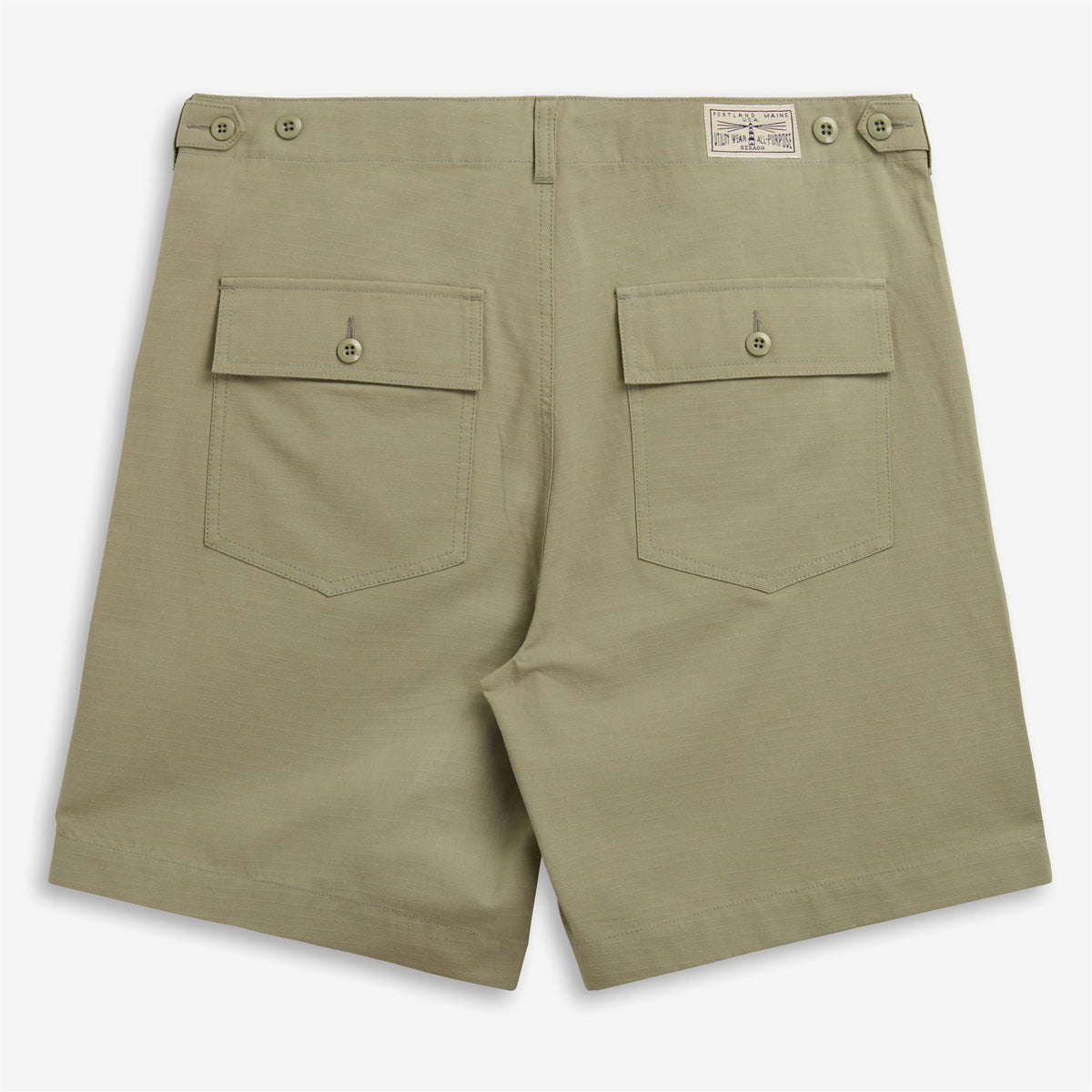 Green Men's Cotton Ripstop Short