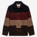 Jackets_Unisex_DORR CORDUROY STRIPES_Jacket_Blue-Reddish Brown-Beige-Dk Brown - Commercial 1