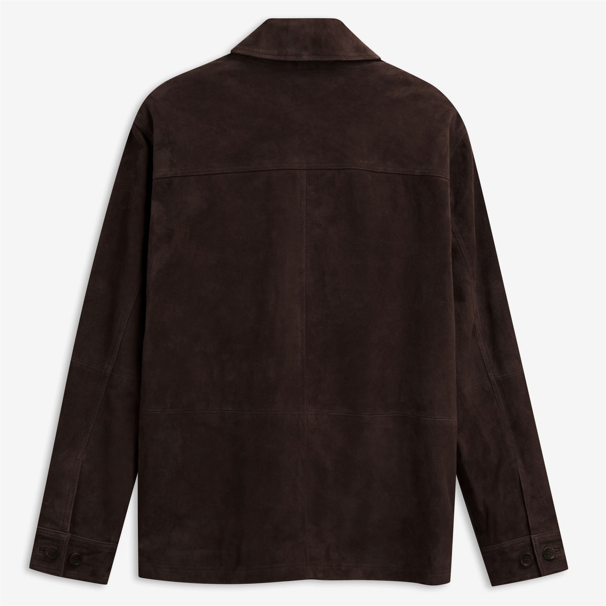 Chaqueta de ante y piel negro unisex