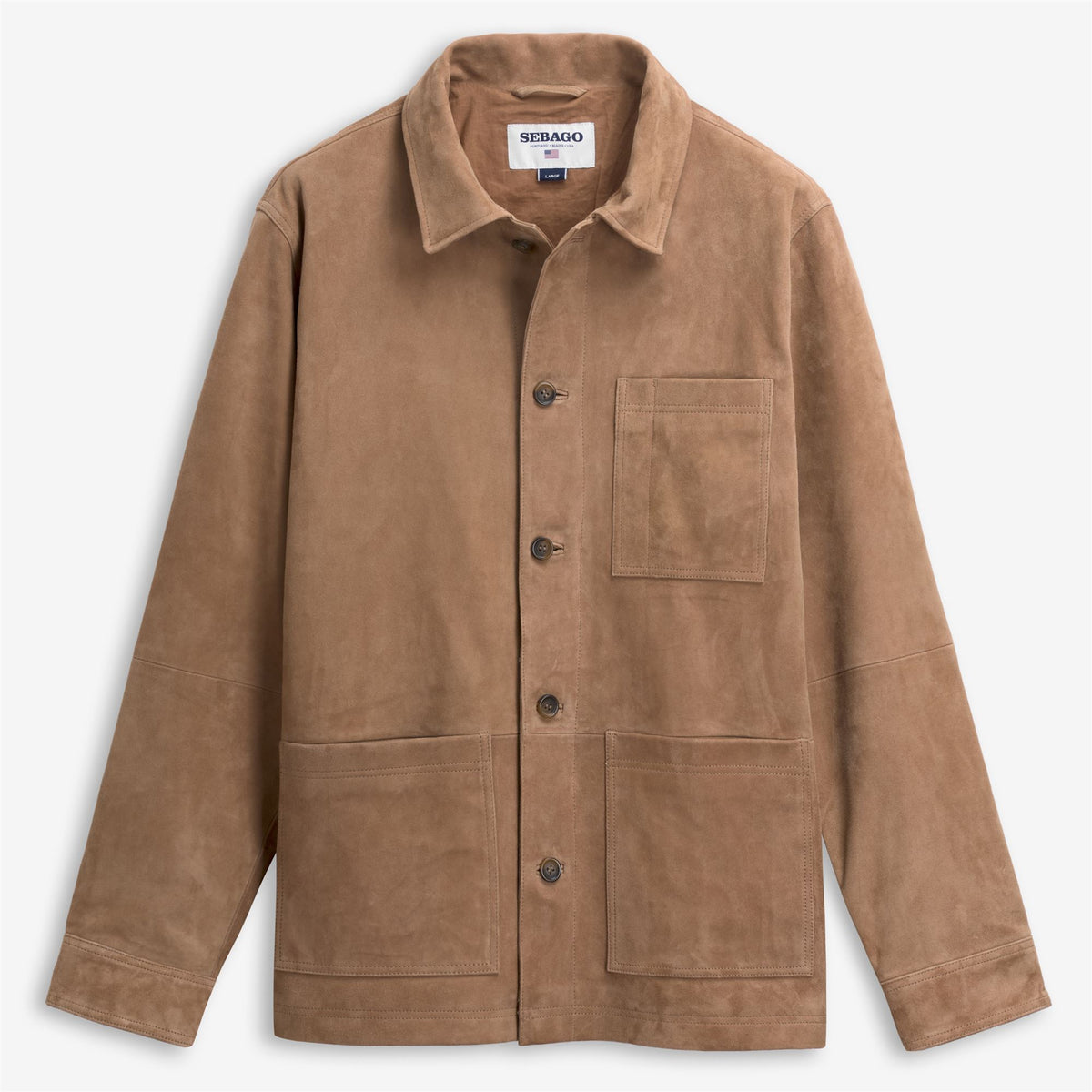 Brown Unisex Suede Leather Jacket