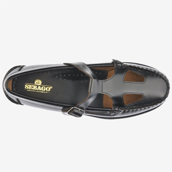 Black Women's Business Moccasin with Leather Construction 4
