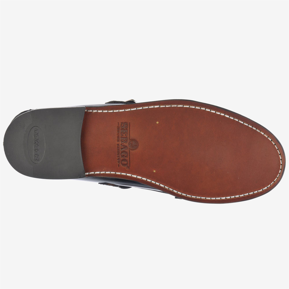 Black Women's Business Moccasin with Leather Construction 02