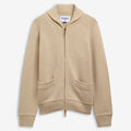 Knitwear_Unisex_DIMILLOS_Cardigan_Beige Dk Sand - Commercial 1