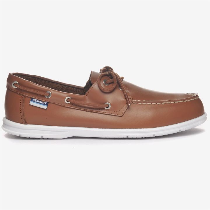 Brown Men's Lightweight Moccasin Boat Shoes with Non-Slip Sole 1