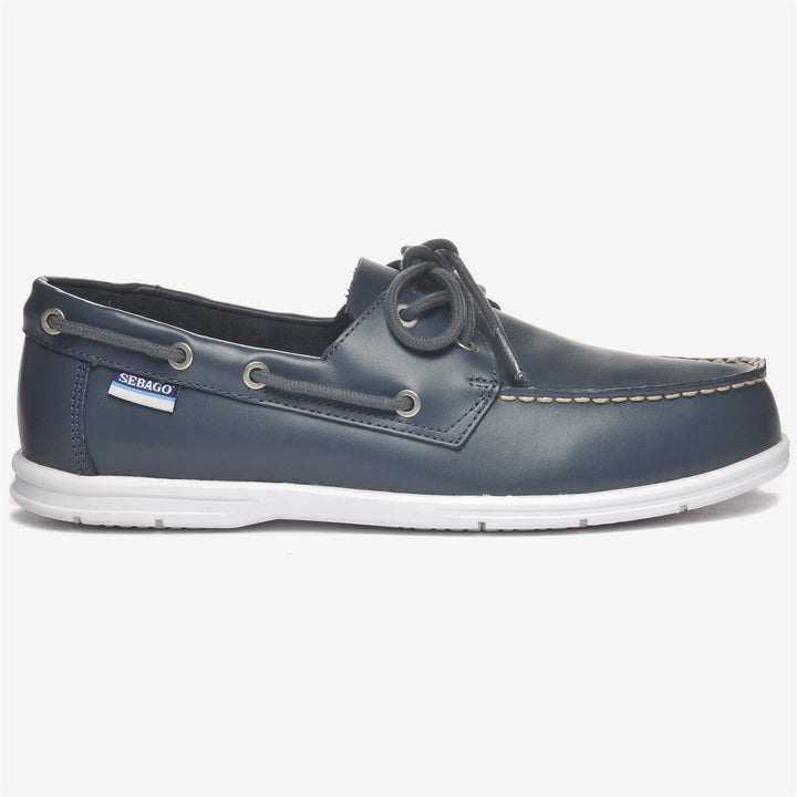 Navy blue Men's Leather Moccasins for Sailing and Casual Wear 1