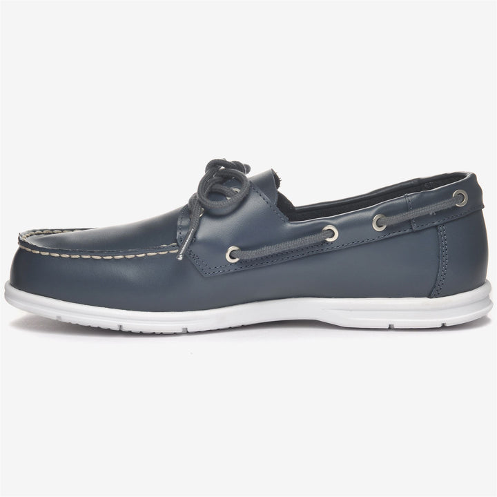 Navy blue Men's Leather Moccasins for Sailing and Casual Wear 3