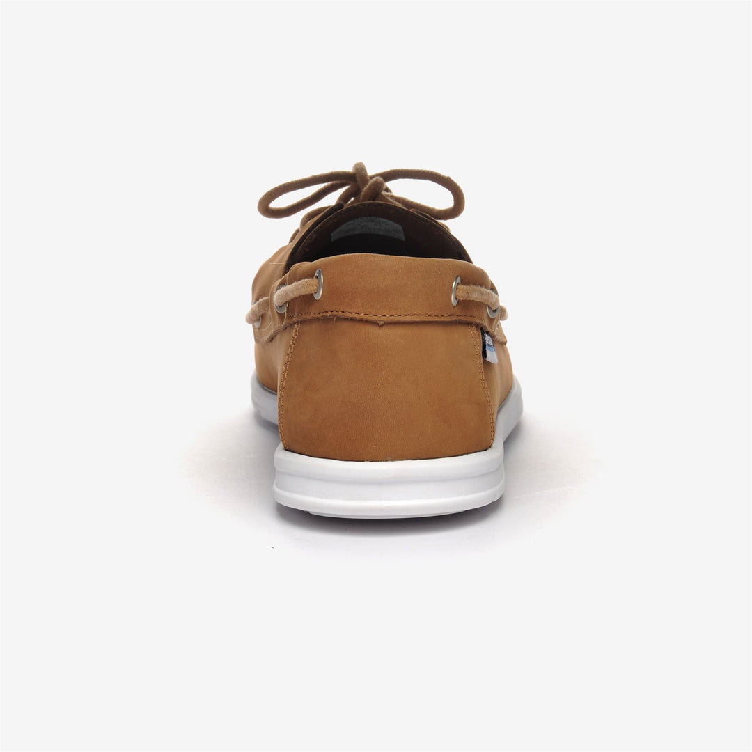 Beige leichte Nubuk-Mokassin-Bootsschuhe für Herren main