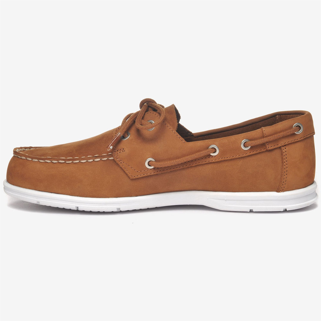 Brown cognac Men's Lightweight Nubuck Moccasin with Removable Insole main