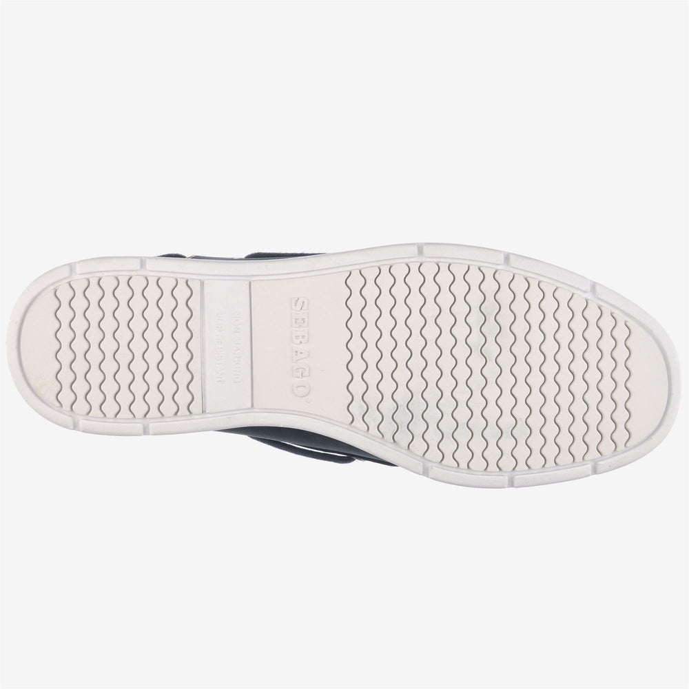 Marineblaue leichte Nubuk-Mokassins für Herren mit rutschfester Sohle 02