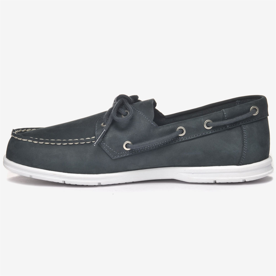 Navy blue Men's Lightweight Nubuck Moccasins with Non-Slip Sole main