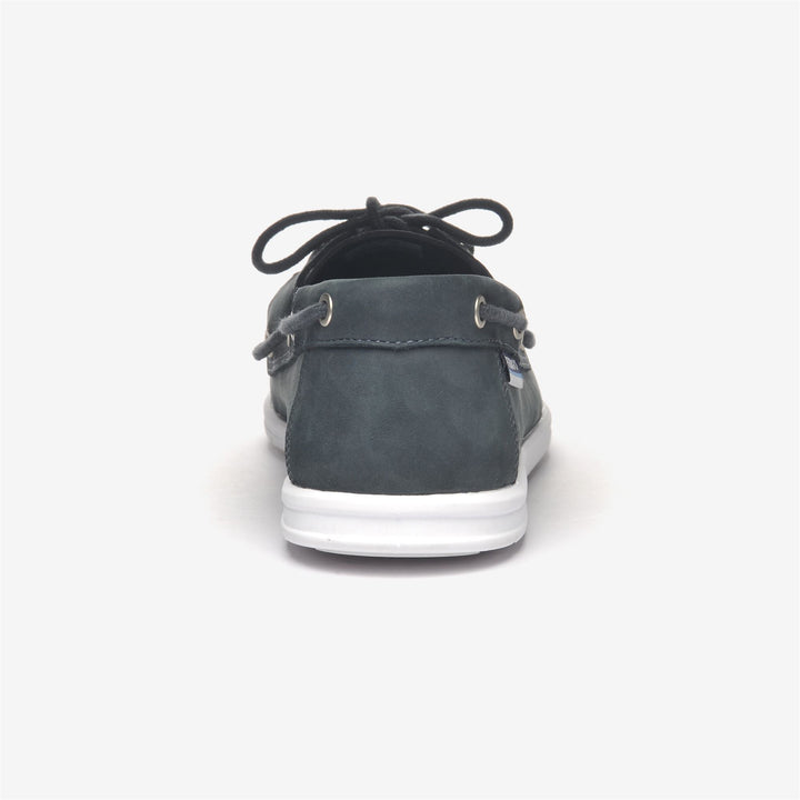 Navy blue Men's Lightweight Nubuck Moccasins with Non-Slip Sole 5