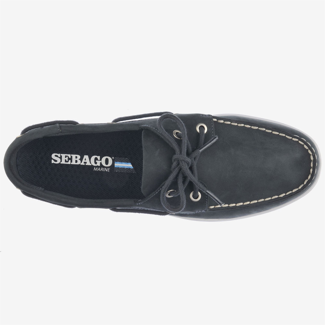 Marineblaue leichte Nubuk-Mokassins für Herren mit rutschfester Sohle main