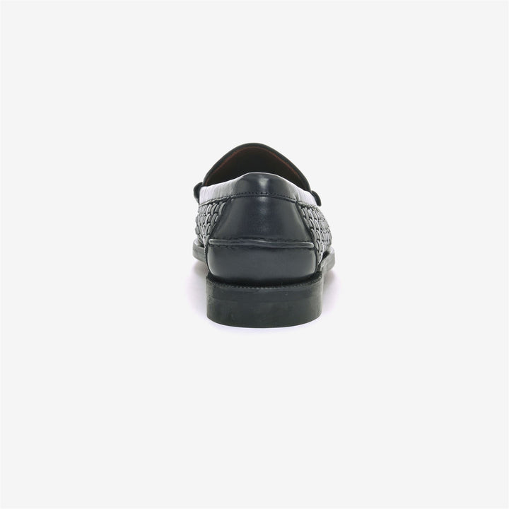 Mocassini da uomo in pelle nera 5