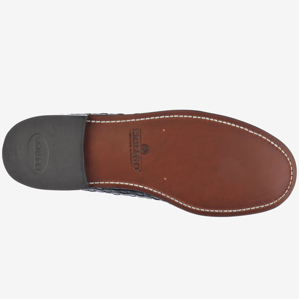 Black Men's Leather Business Moccasins 02