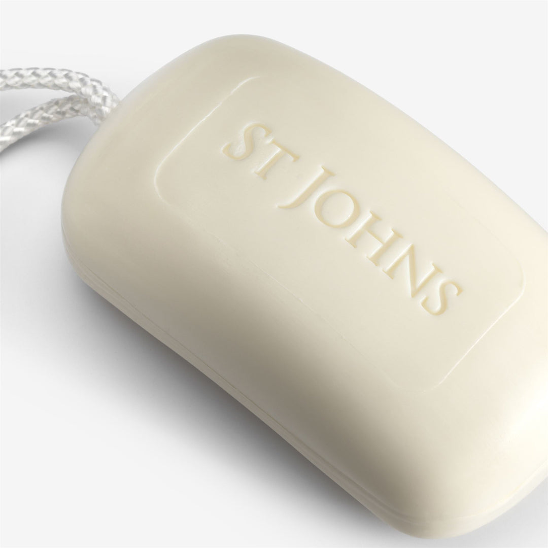 White Unisex Nautical Soap on a Rope with Vetiver Scent main