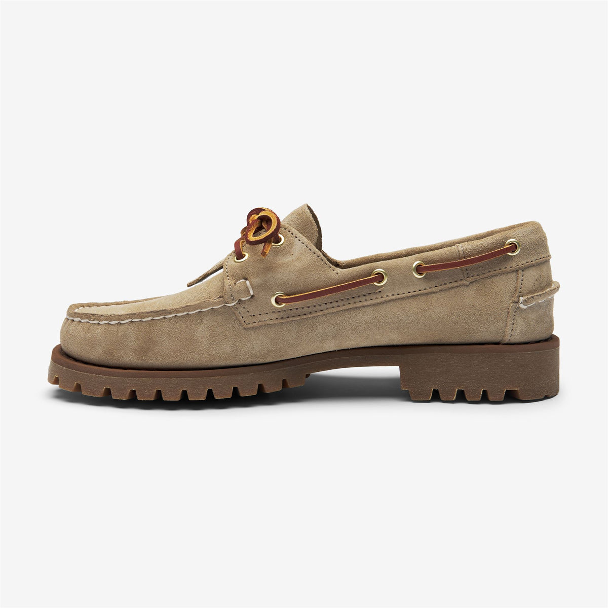 Brown Men's Suede Boat Shoe