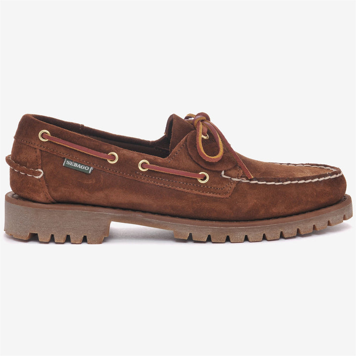Red Men's Outdoor Moccasin Docksides with Leather Upper 1