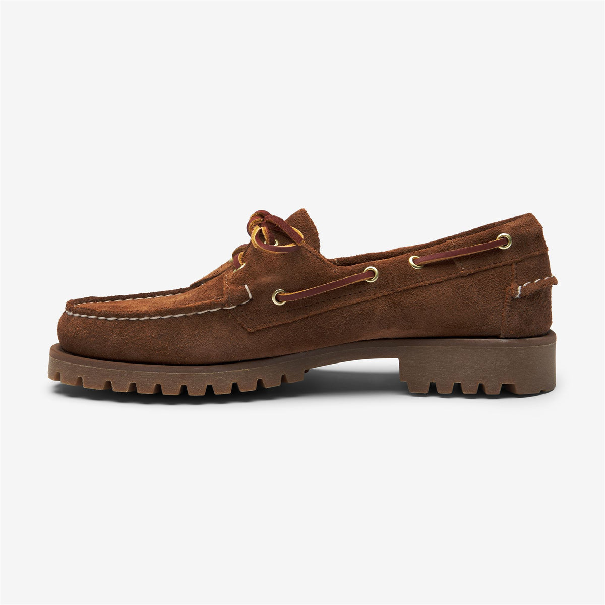 Red Men's Suede Boat Shoe