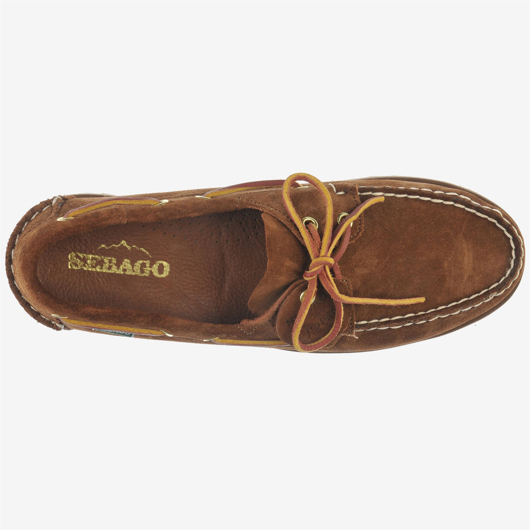 Red Men's Outdoor Moccasin Docksides with Leather Upper main