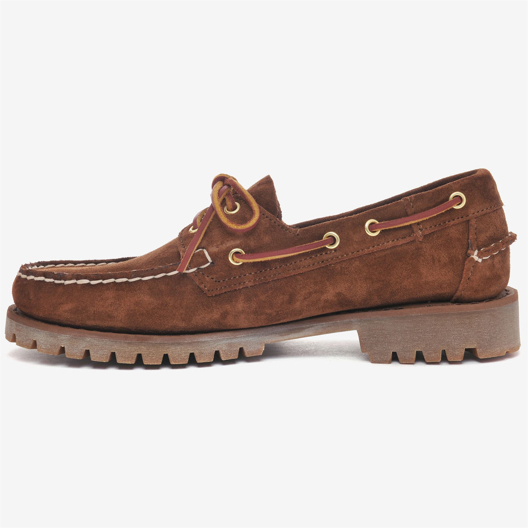 Red Men's Outdoor Moccasin Docksides with Leather Upper main