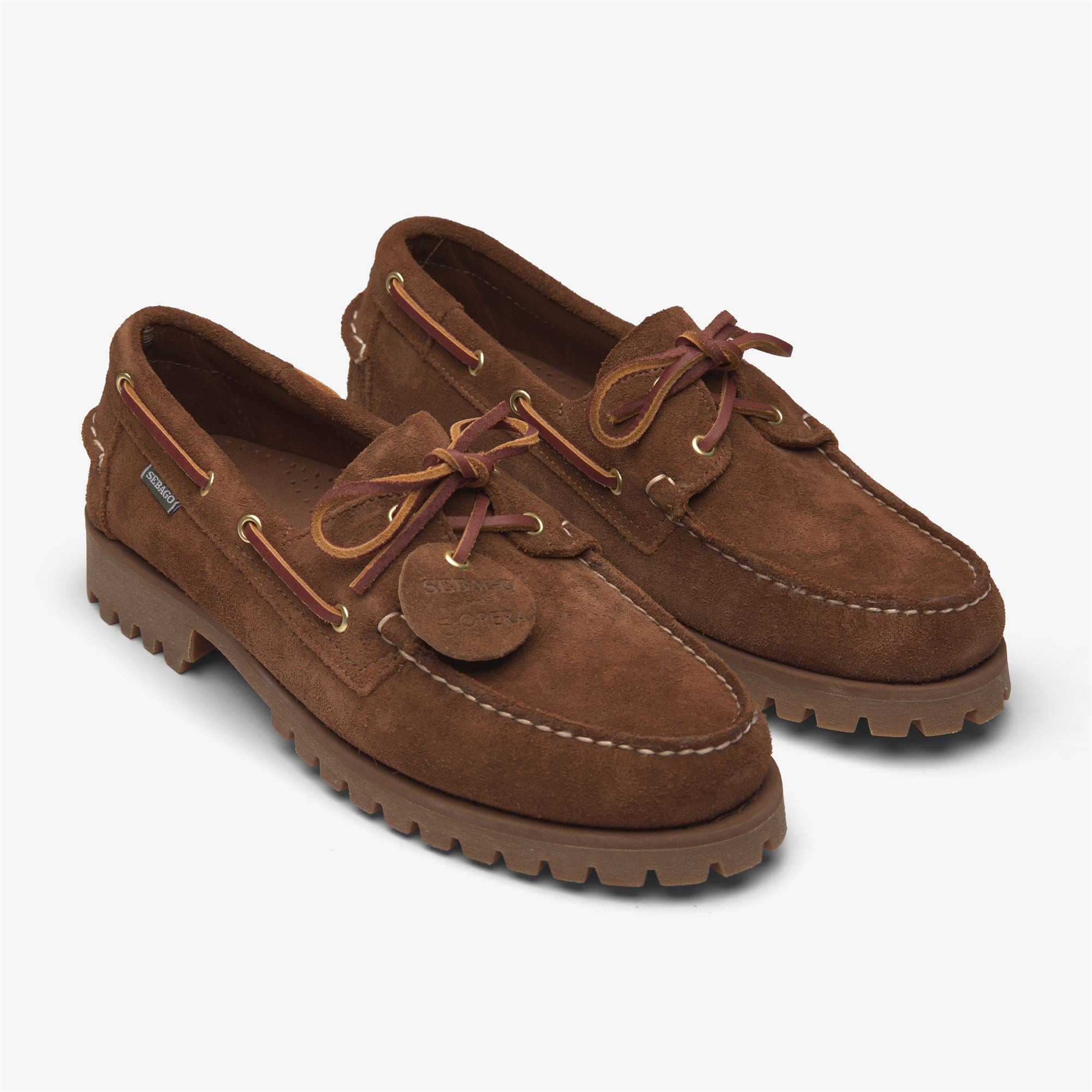 セバゴ　キャンプモカシン　MADE IN USA Red Men's Outdoor Moccasin Docksides with Leather Upper | Sebago