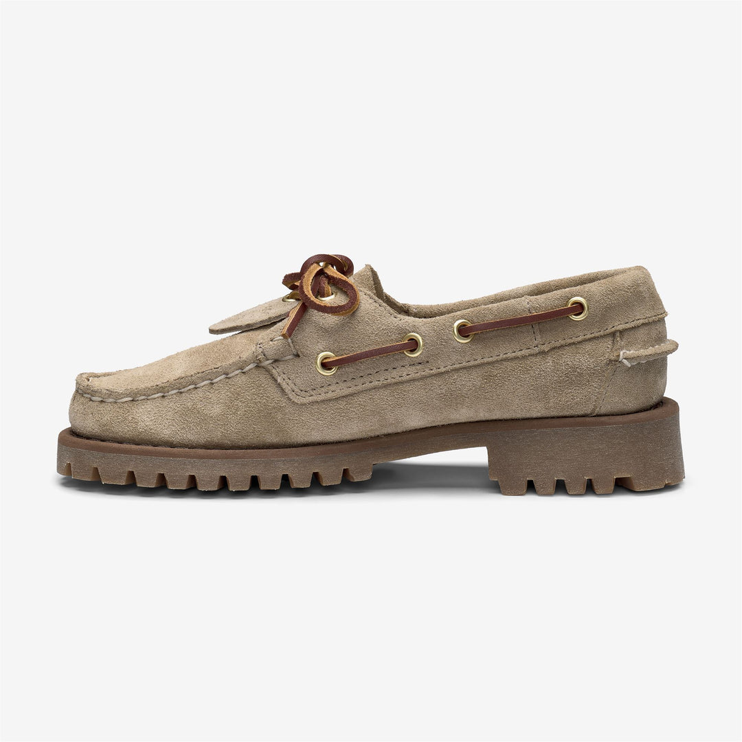 Brown Women's Outdoor Moccasin Docksides with Leather Lining main
