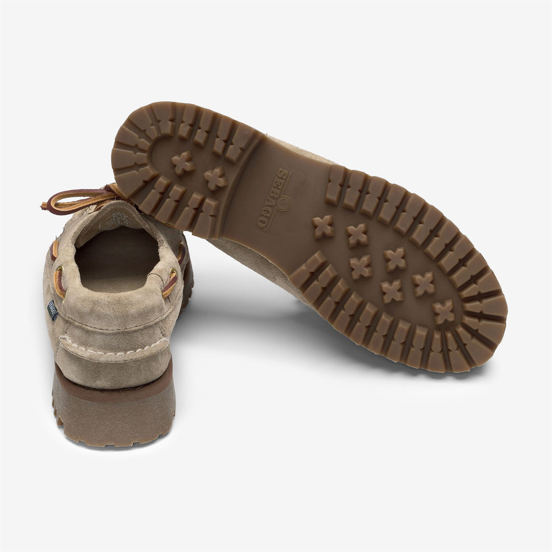 Brown Women's Outdoor Moccasin Docksides with Leather Lining main
