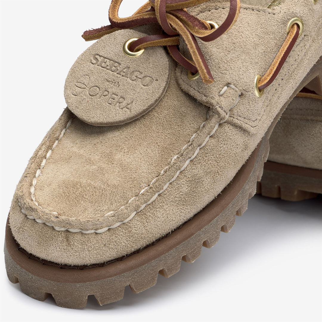 Brown Women's Outdoor Moccasin Docksides with Leather Lining main