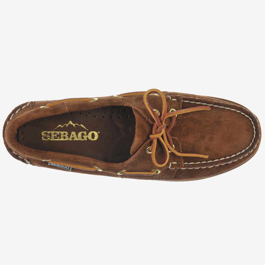 Mocasines rojos para mujer de exterior Docksides con parte superior de cuero. main