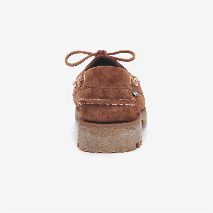 Mocasines rojos para mujer de exterior Docksides con parte superior de cuero. 5
