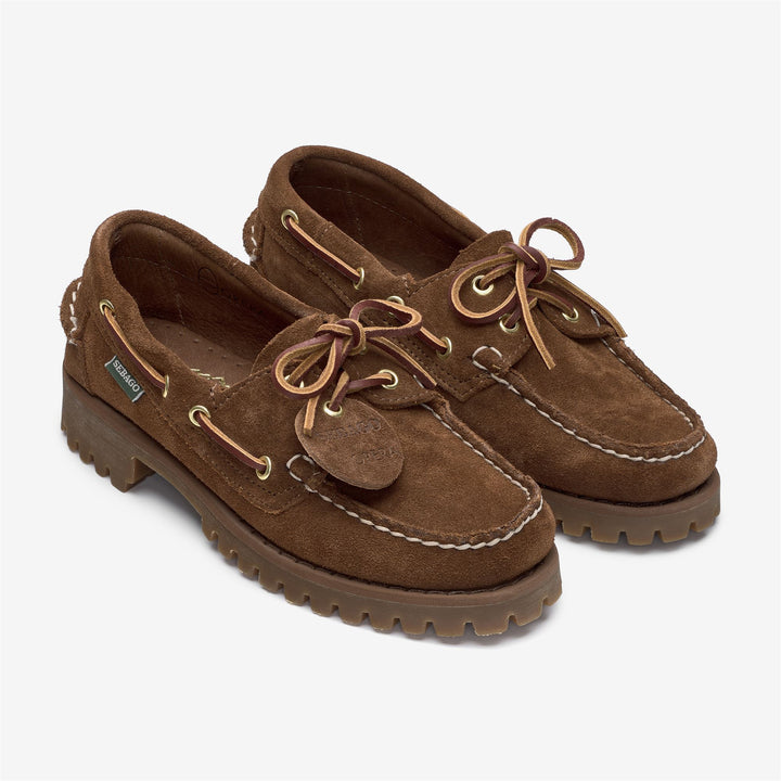 Red Women's Outdoor Moccasin Docksides with Leather Upper 2