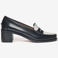 Moc_WOMAN_EGLE WOMAN_Moccasin_Black-White - Black - White - Commercial 1