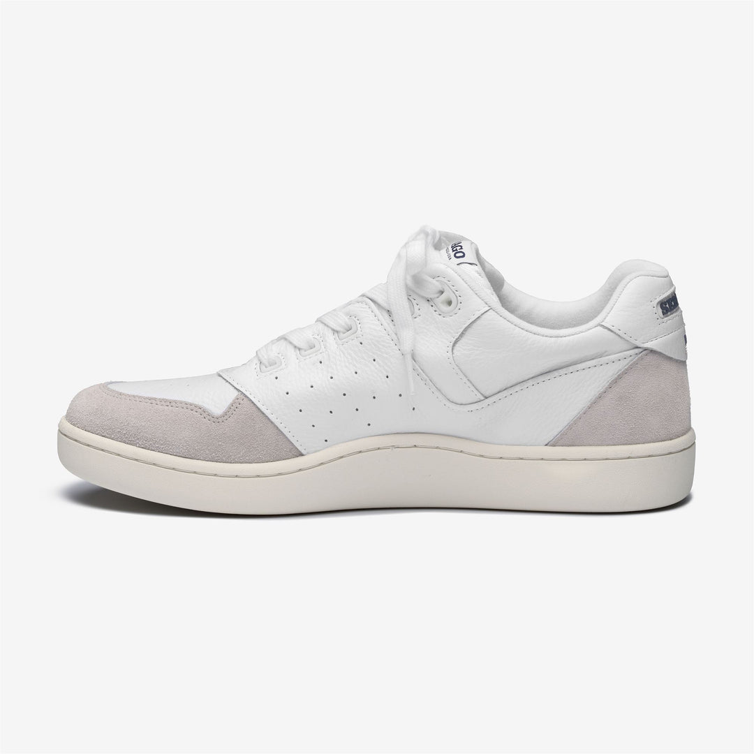 Grau-weiße Unisex Retro Sailing Low Cut Sneakers für Yachting main