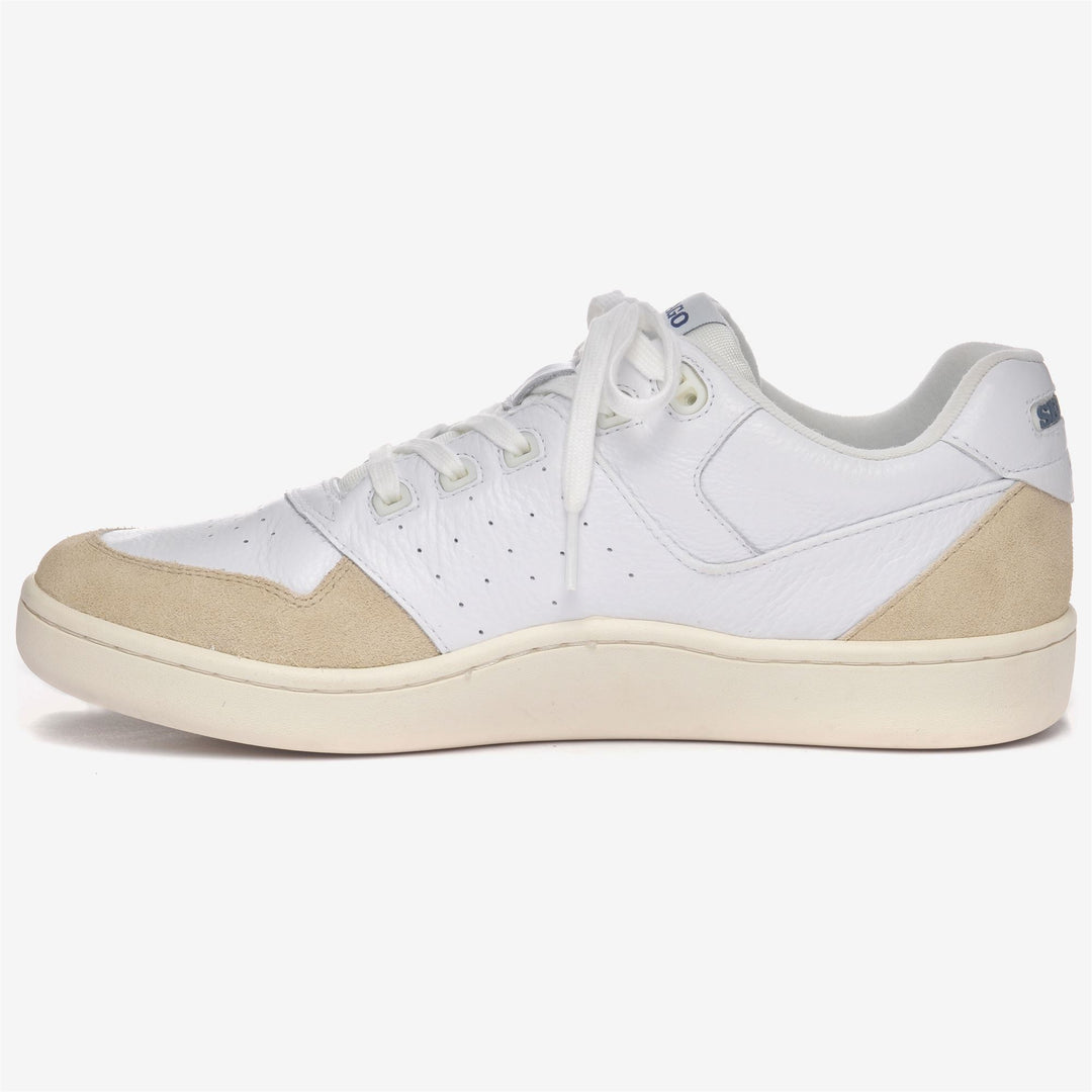 Beige white Unisex Retro Yachting Sneakers with Non-Slip Tread main