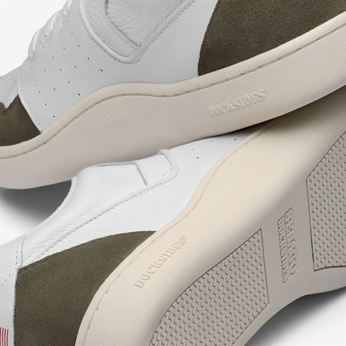 White Unisex Leather and Suede Sneaker