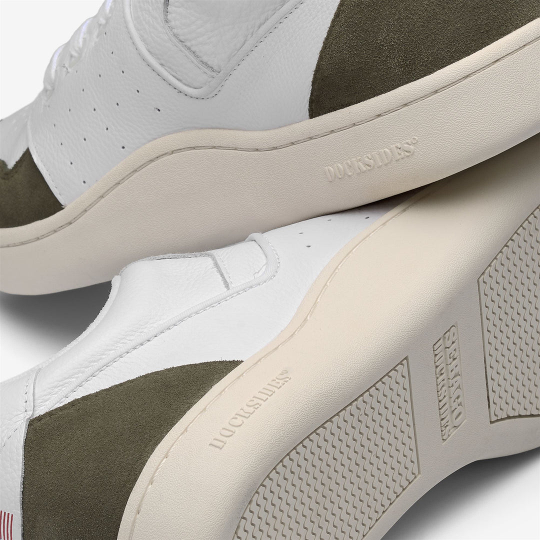 White Green Unisex Retro Yachting Low Cut Sneakers main