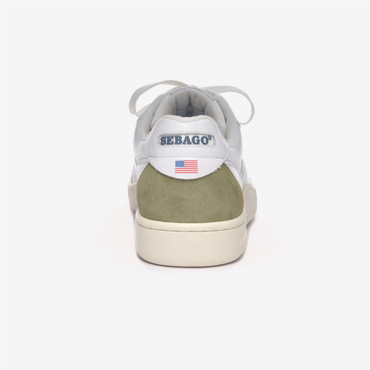 Weiß-grüne Unisex Retro Yachting Low Cut Sneakers 5