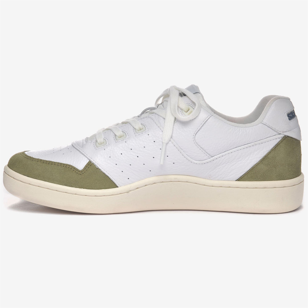 Weiß-grüne Unisex Retro Yachting Low Cut Sneakers main