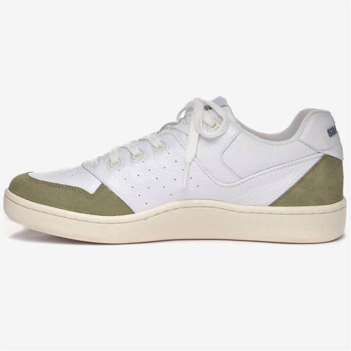 Weiß-grüne Unisex Retro Yachting Low Cut Sneakers 3