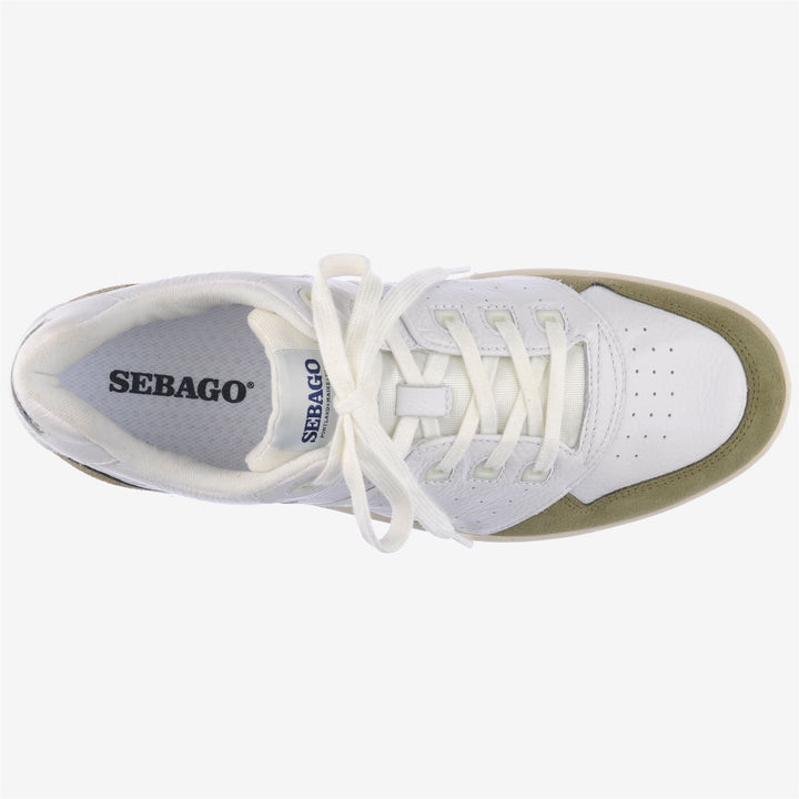 Weiß-grüne Unisex Retro Yachting Low Cut Sneakers 4