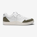 Sneakers_UNISEX_HURRICANE_Low Cut_WHITE - GREEN MILITARY - Commercial 1