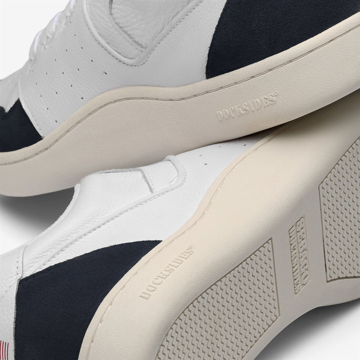 Weiß-blaue Unisex-Retro-Yachting-Sneaker mit rutschfestem Profil 5