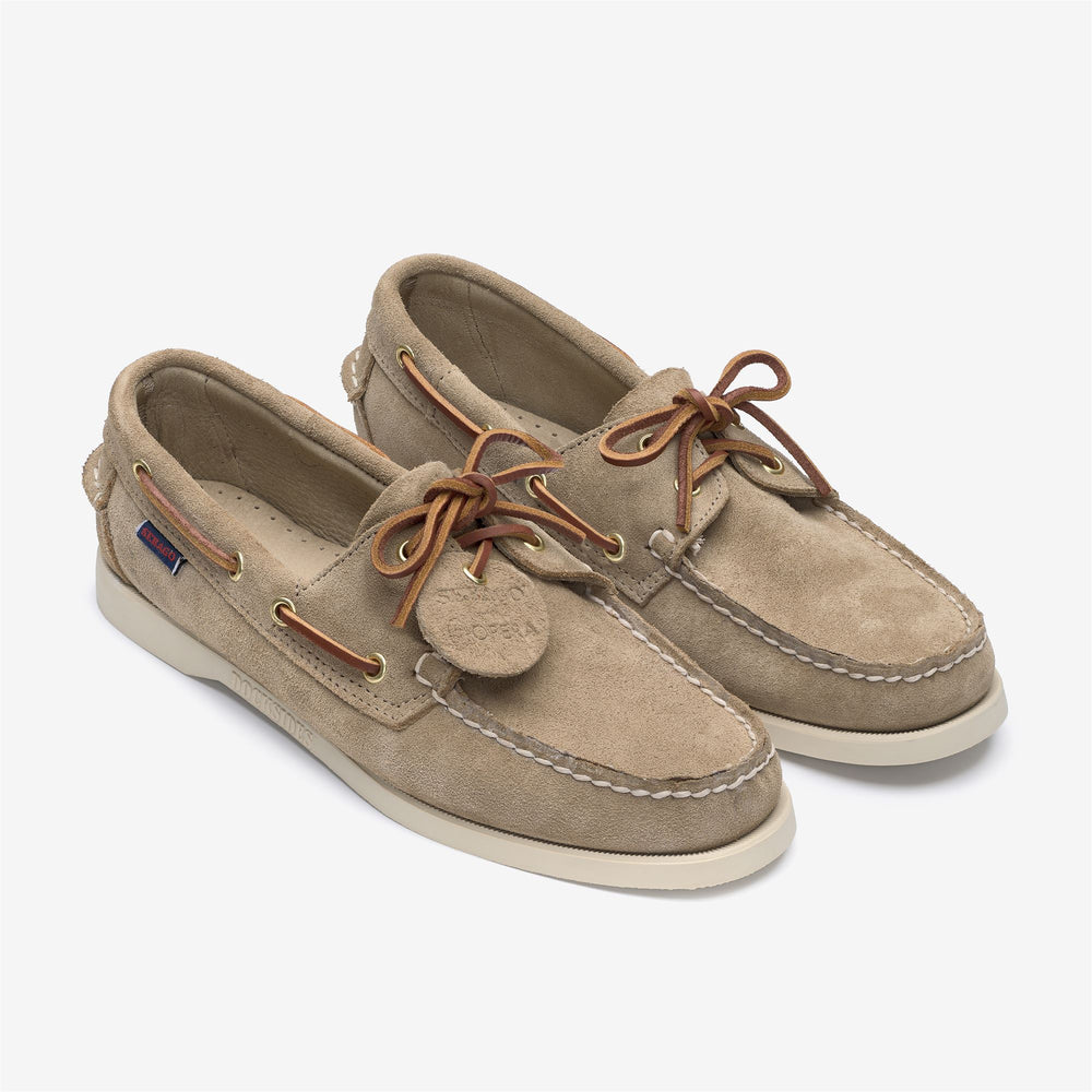 Braune Artisan Mokassin-Bootsschuhe für Damen mit Gummisohle 02