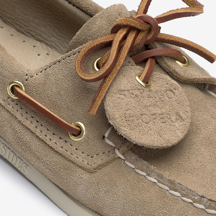 Brown Women's Artisan Moccasin Boat Shoes with Rubber Sole 6