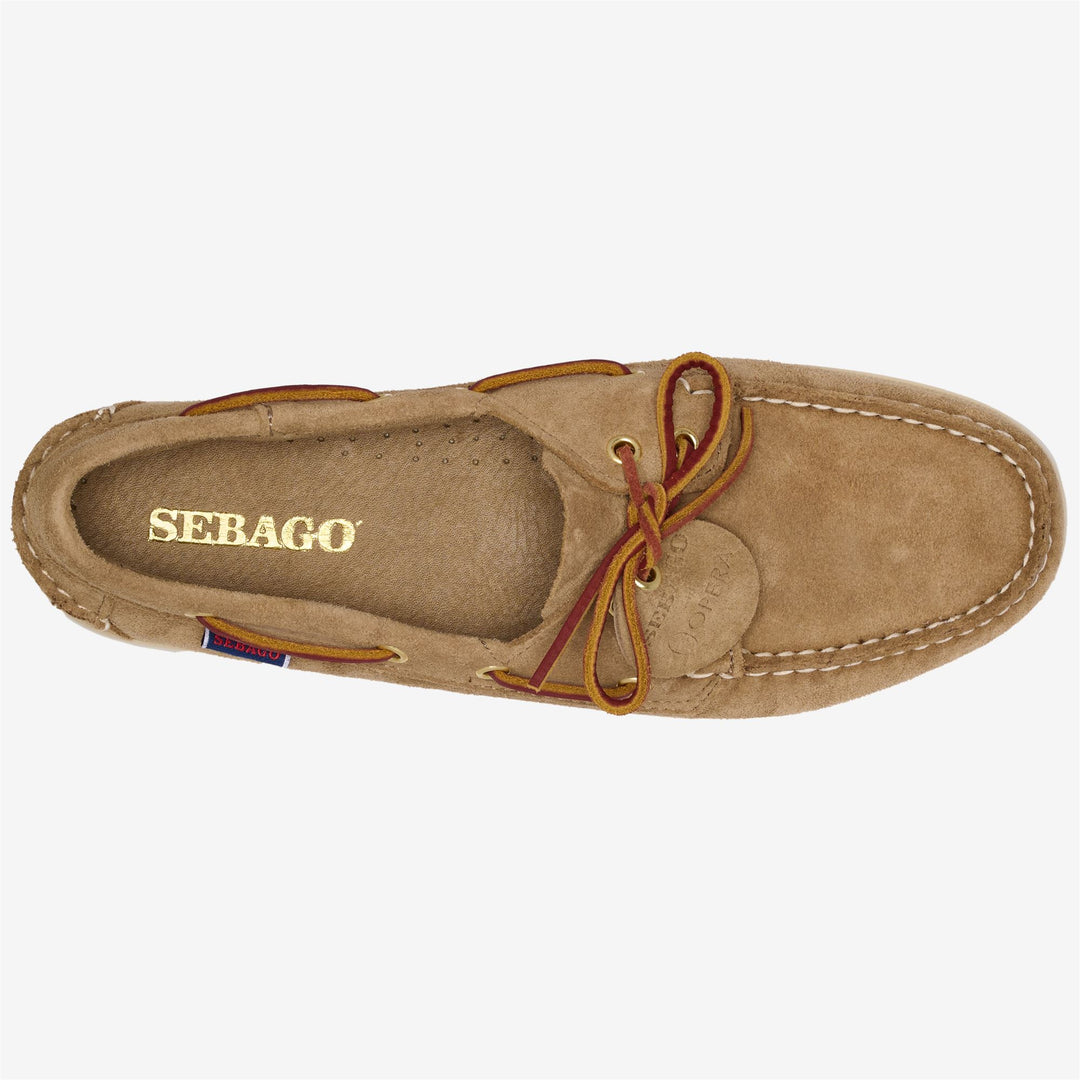 Brown Women's Artisan Moccasin Boat Shoes with Rubber Sole main