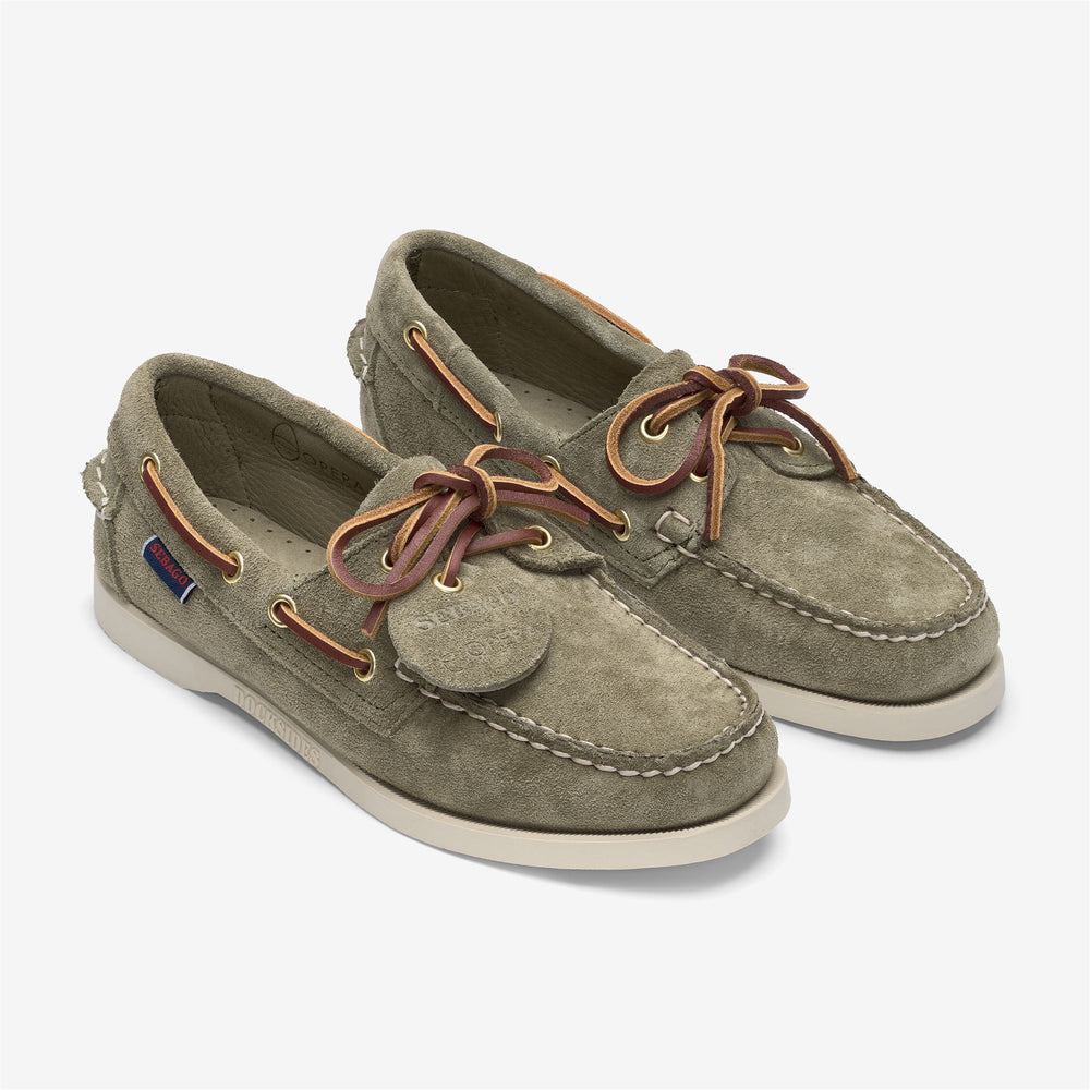 Graue Damen-Mokassin-Bootsschuhe der Marke Artisan Docksides für den Yachtsport 02